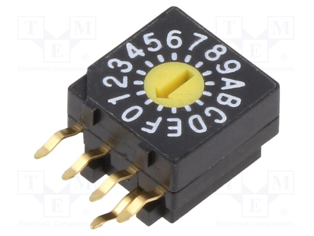 Switch: encoding switch; Pos: 16; 0.03A/15VDC; -40÷85°C; 100mΩ