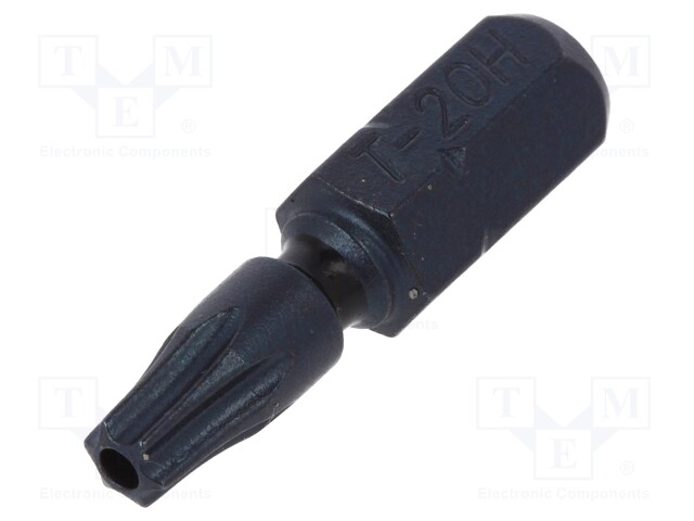 Screwdriver bit; Torx® with protection; T20H; Overall len: 25mm