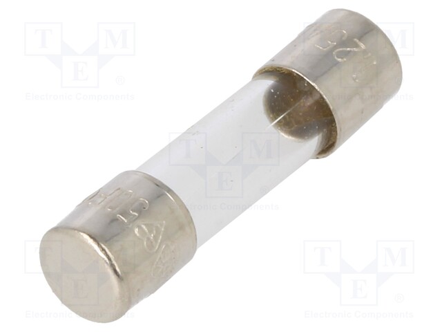 Fuse: fuse; 1.25A; 250VAC; glass; 20x5.2mm; brass; bulk