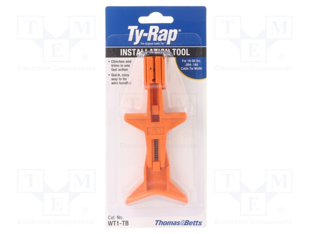 Tool: mounting tool; cable ties; Material: plastic; 2.4÷4.7mm