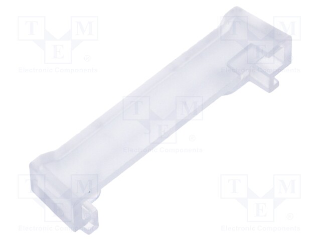 Ending; rectangular; Mat: polycarbonate; transparent; 9.5mm