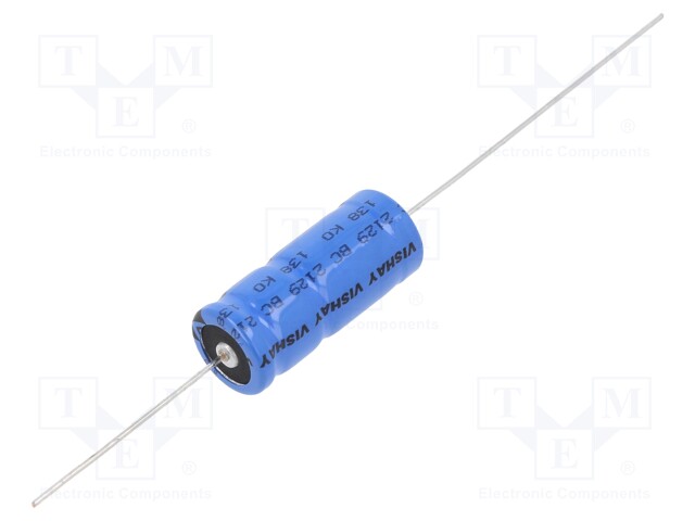 Capacitor: electrolytic; 2.2mF; 10VDC; Ø12.5x30mm; ±20%; -40÷85°C