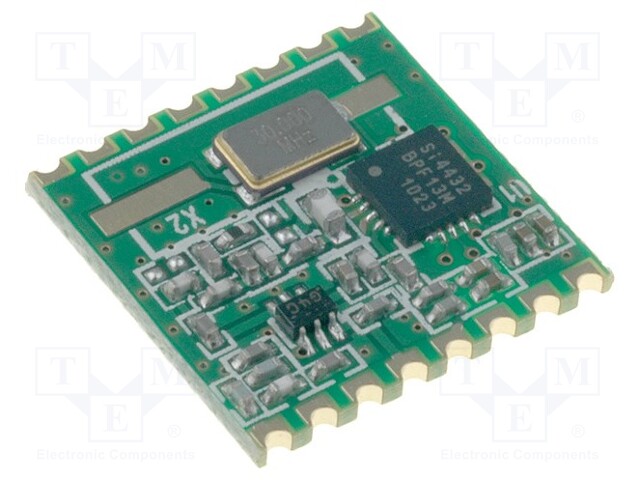 Module: RF; FM transceiver; FSK; 868MHz; SPI; -121dBm; 1.8÷3.6VDC