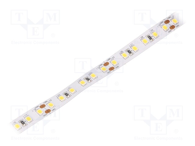 LED tape; white neutral; LED/m: 120; SMD; 2835; 24V; 10mm; white PCB