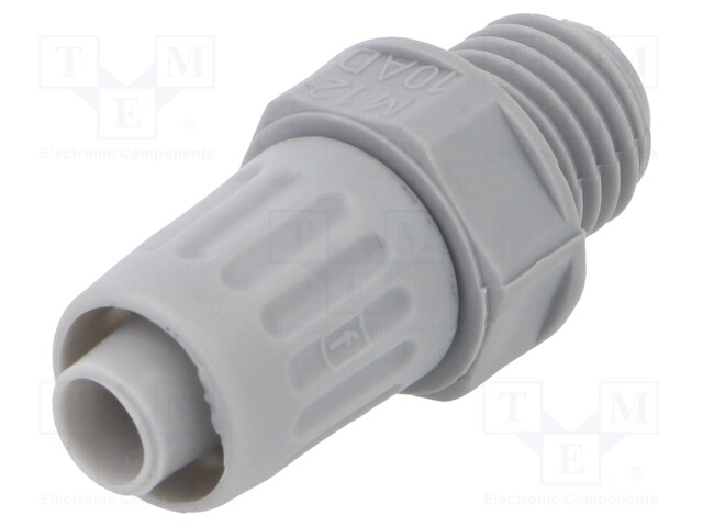 Straight terminal connector; Thread: metric,outside; -10÷110°C