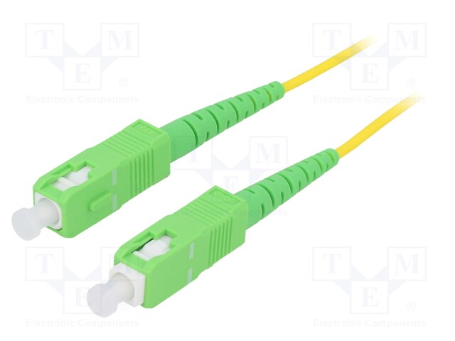 Fiber patch cord; OS2; SC/APC,both sides; 2m; LSZH; yellow