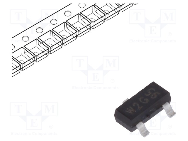 Transistor: PNP; bipolar; 80V; 0.5A; 250mW; SOT23