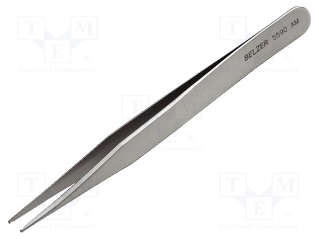 Tweezers; 120mm; Blades: straight; SMD; non-magnetic