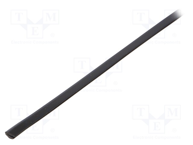 Hole and edge shield; PVC; L: 10m; black; H: 6mm; W: 4mm; -30÷70°C