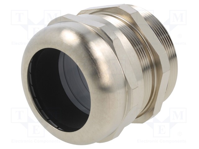 Cable gland; PG48; IP68; Mat: brass; Body plating: nickel