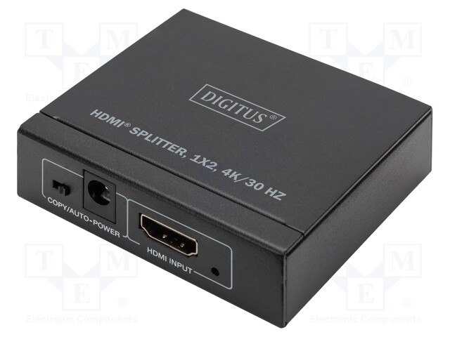 Splitter; HDCP 1.4,HDMI 1.4; black; Input: DC socket,HDMI socket