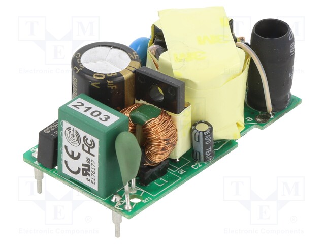 Converter: AC/DC; 25W; Uout: 48VDC; Iout: 520mA; 87%; Mounting: PCB