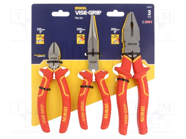 Kit: pliers; cutting,universal,elongated; 1kVAC; 3pcs.