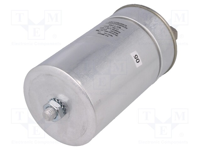 Capacitor: polypropylene; Body dim: Ø85x147mm; 33uF; ±10%; 50A