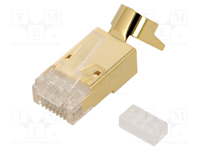 Plug; RJ45; PIN: 8; Cat: 6a,Cat 8.1; shielded; Layout: 8p8c; straight