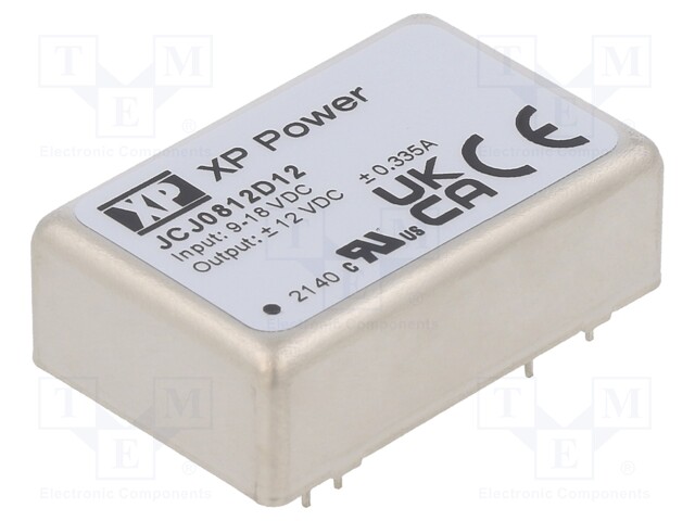 Converter: DC/DC; 8W; Uout: 12VDC; Uout2: -12VDC; OUT: 2