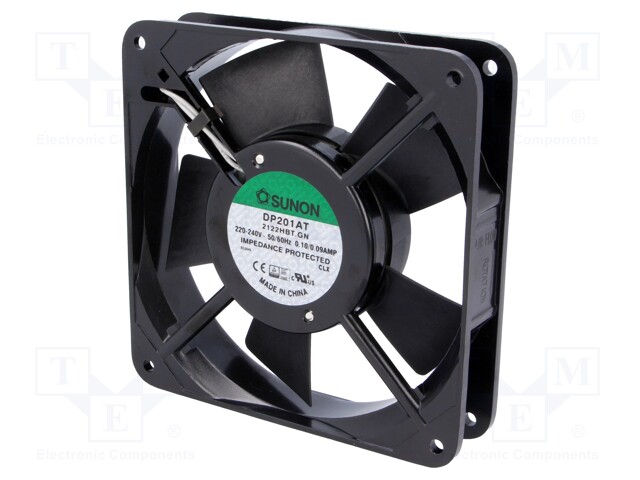 Fan: AC; axial; 230VAC; 120x120x25mm; 112(±7%)m3/h; 44dBA; 2150rpm