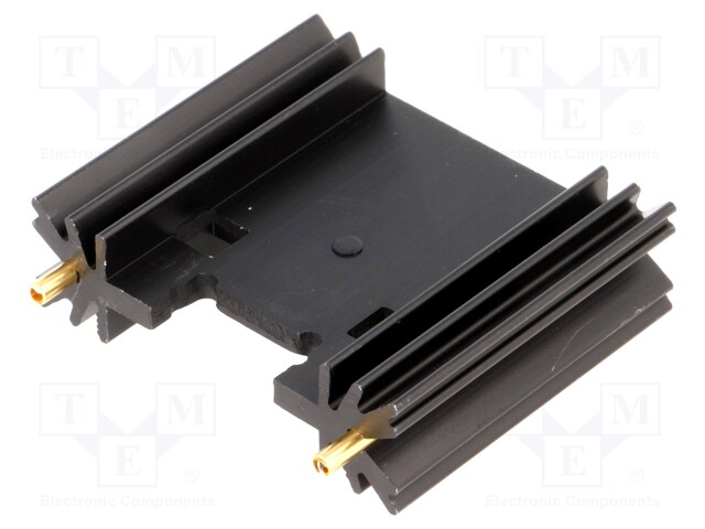 Heatsink: extruded; TO220,TO3P; black; L: 38.1mm; W: 45mm; H: 12.7mm