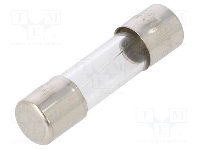 Fuse: fuse; 6A; 250VAC; glass; 20x5.2mm; bulk