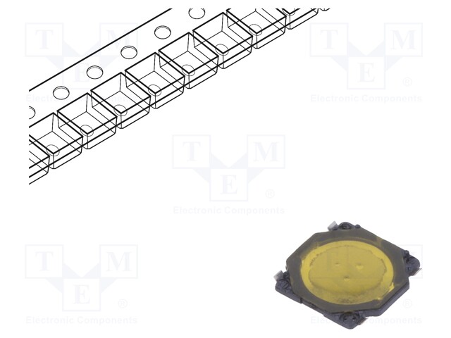 Microswitch TACT; SPST; Pos: 2; 0.05A/12VDC; SMT; 1.6N; 0.35mm