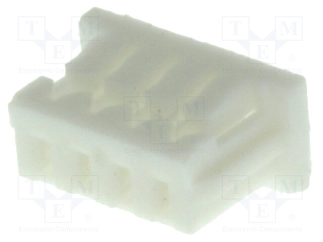 Plug; wire-board; female; 1mm; PIN: 5; w/o contacts; for cable; 50V