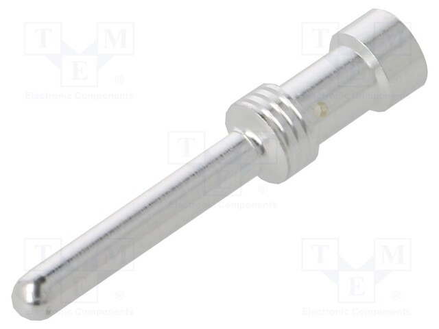 Heavy Duty Connector Contact, CC Series, Pin, 14 AWG, Crimp, 16 A