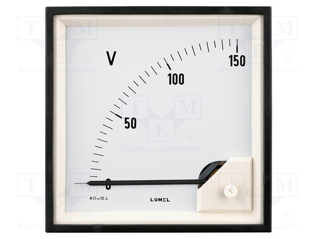 Meter; on panel; analogue; 0÷1,5V; Class: 1,5; IP52; Length: 160mm