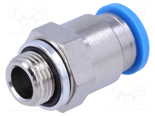 Push-in fitting; straight; Input thread: G 1/8" external; 8mm