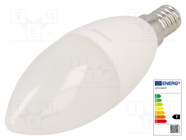 LED lamp; cool white; E14; 230VAC; 806lm; 7W; 6500K; CRImin: 80