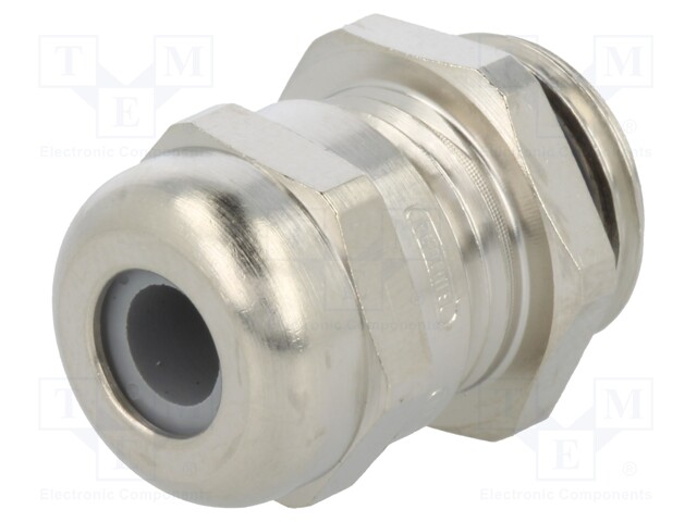 Cable gland; M16; IP68; Mat: brass; Body plating: nickel