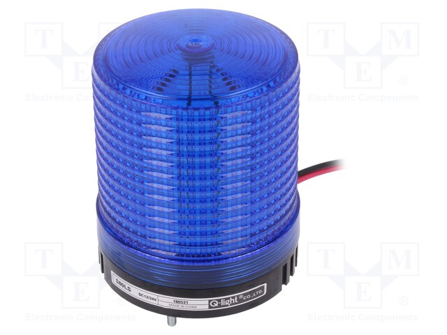 Signaller: lighting; flashing light; blue; Series: S80LS; 10÷30VDC