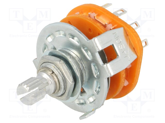 Switch: rotary; Pos: 6; 0.3A/125VAC; Poles number: 1; 30°; -20÷70°C