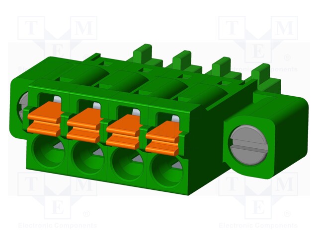 Connector: pluggable terminal block; plug; female; straight; 5.5A