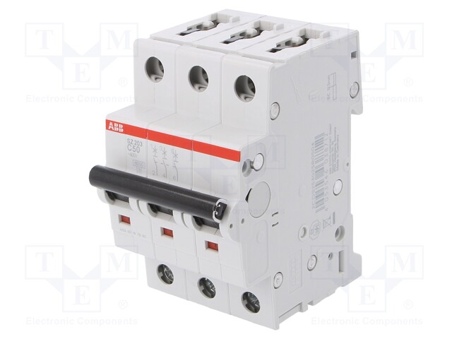 Circuit breaker; 400VAC; Inom: 50A; Poles: 3; DIN; Charact: C; 6kA