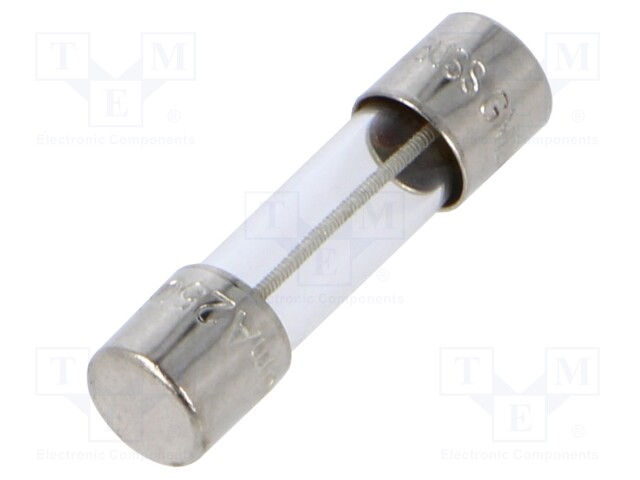 Fuse: fuse; time-lag; 500mA; 250VAC; cylindrical,glass; 5x20mm