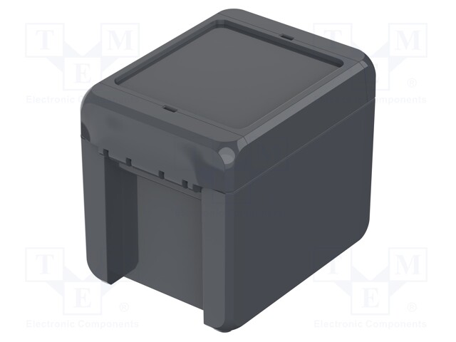 Enclosure: multipurpose; X: 80mm; Y: 113mm; Z: 90mm; BOCUBE; graphite