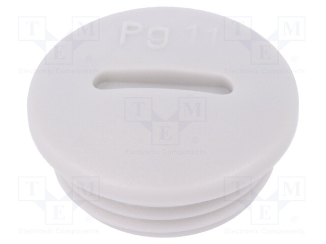 Stopper; PG11; IP54; Mat: polyamide; light grey