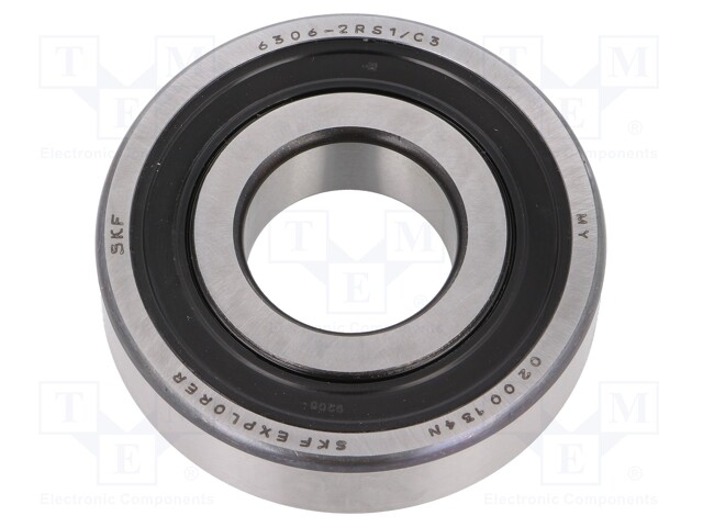 Bearing: single row deep groove ball; Øint: 30mm; Øout: 72mm