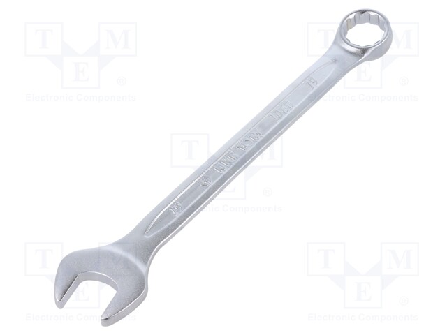 Wrench; combination spanner; 19mm; Chrom-vanadium steel; L: 235mm