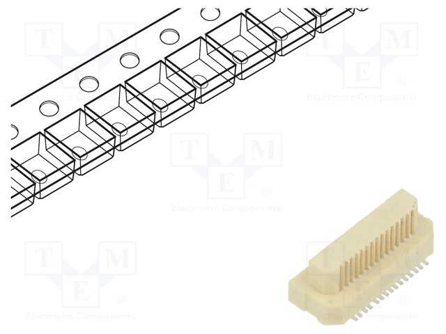 Connector: PCB to PCB; male; PIN: 30; 0.5mm; Archer .5; SMT; on PCBs