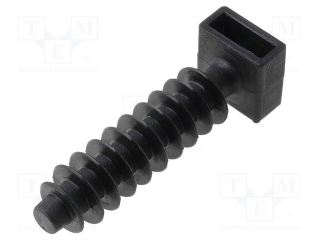 Peg; polyamide; UL94V-2; black; H: 37mm; H1: 6.3mm; L: 12.7mm; W: 10mm