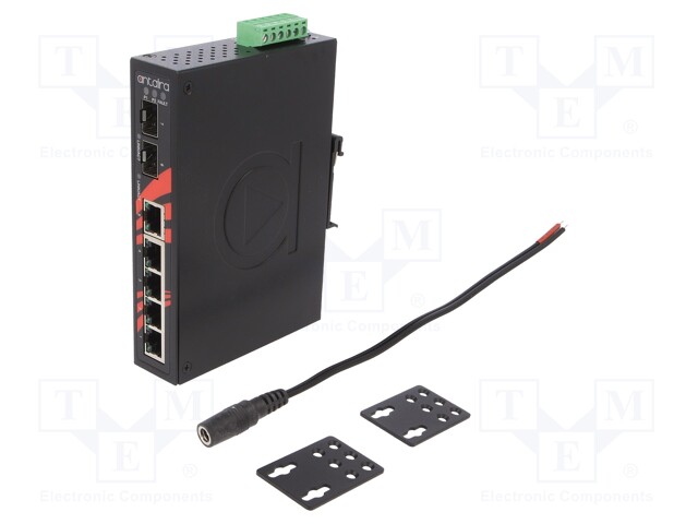 Industrial module: switch Ethernet; unmanaged; 12÷48VDC; RJ45; 6W