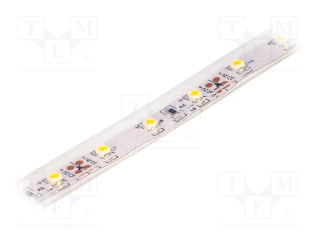 LED tape; white warm; LED/m: 60; SMD; 3528; 12V; 10mm; 120°; IP65