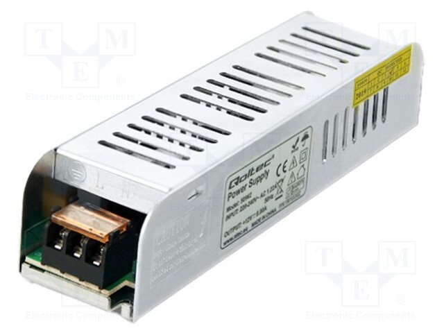 Power supply: switched-mode; LED; 60W; 12VDC; 5A; 220÷240VAC; IP20