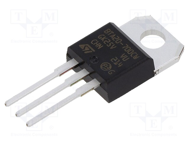 Triac; 700V; 20A; TO220ABIns; Igt: 35mA; Snubberless™