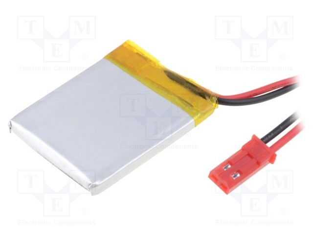 Re-battery: Li-Po; 3.7V; 400mAh; Leads: cables; 4x30x35mm