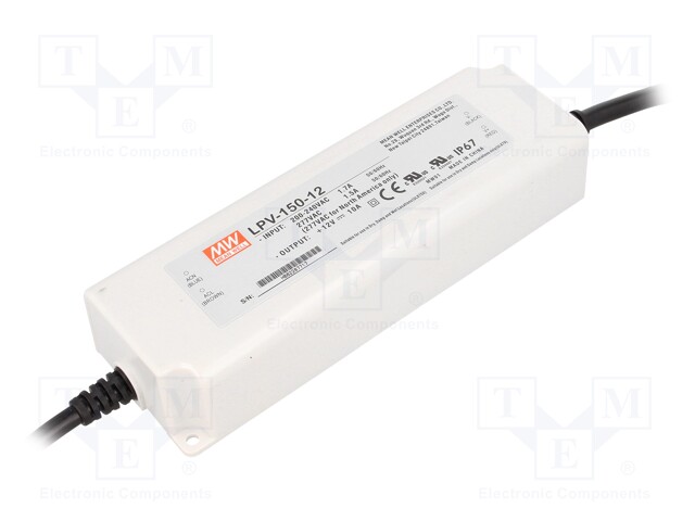 Power supply: switched-mode; LED; 120W; 12VDC; 10A; 180÷305VAC