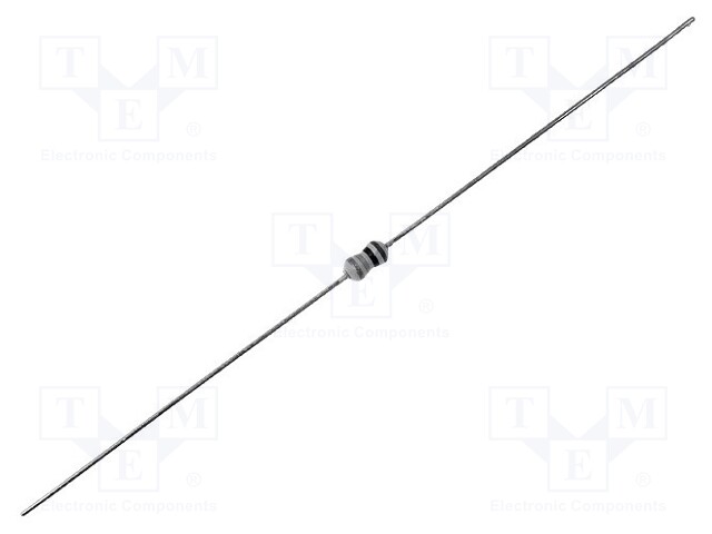 Resistor: carbon film; THT; 0Ω; 0.166W; Ø1.5x3.2mm; axial