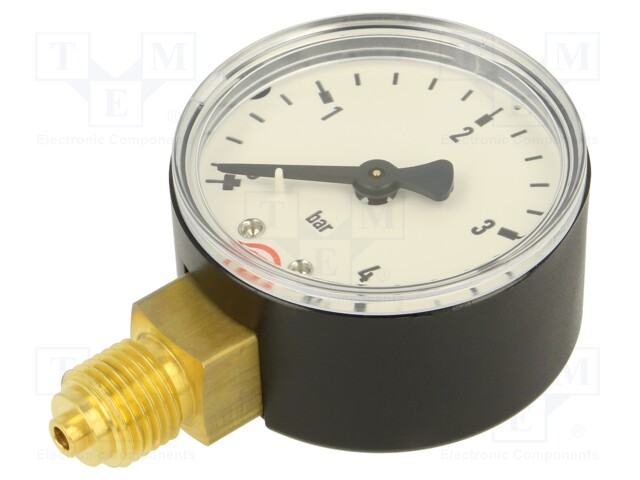 Manometer; 0÷4bar; 50mm; non-aggressive liquids,inert gases