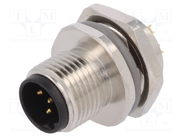 Socket; M12; PIN: 5; male; B code-Profibus; soldering; IP67; 60V; 4A